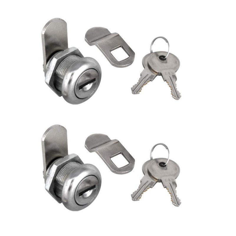 NIANNIAN 2Pcs Cabinet Cam Lock Keyed Alike Tool Box Locks 5/8" Cylinder for Truck Pickup Tool Box Vending Machine Drawer Tool box Mailbox ATM Locks Replacement - Image 1